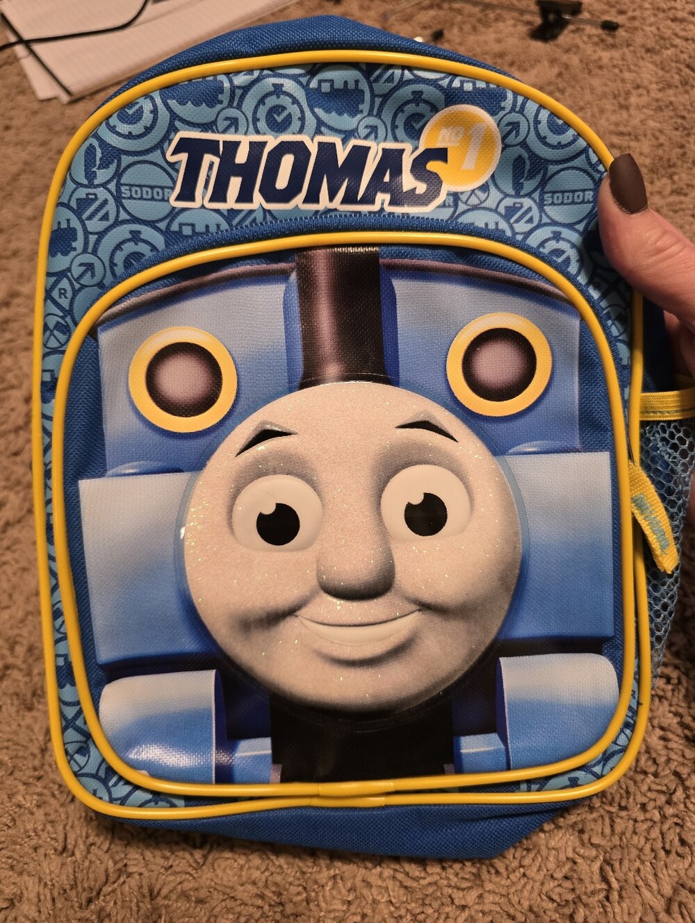 Thomas & Friends Toddler Mini Backpack 11" 3D Thomas the Tank Engine Blue